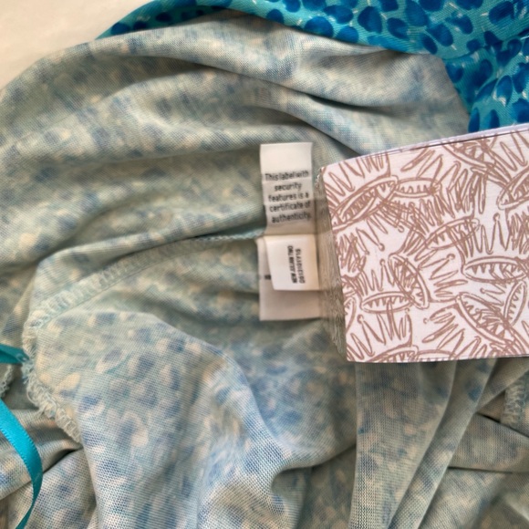 Diane von Furstenburg New Julian Two Petal Dreams Blue Color Wrap Dress size 0 - Picture 10 of 10